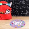 imageExcelMark 11 Stand Here Classroom Floor Decal CyanLavender