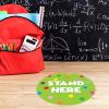 imageExcelMark 11 Stand Here Classroom Floor Decal CyanLime