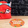 imageExcelMark 11 Stand Here Classroom Floor Decal CyanOrange