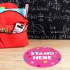 imageExcelMark 11 Stand Here Classroom Floor Decal CyanPink