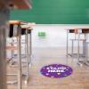 imageExcelMark 11 Stand Here Classroom Floor Decal CyanPurple