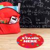 imageExcelMark 11 Stand Here Classroom Floor Decal CyanRed