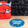 imageExcelMark 11 Stand Here Classroom Floor Decal CyanRoyal Blue