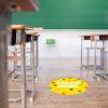 imageExcelMark 11 Stand Here Classroom Floor Decal CyanYellow