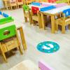 imageExcelMark 11Footprints Classroom Floor Decal Royal BlueAqua