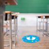 imageExcelMark 11Footprints Classroom Floor Decal Royal BlueCyan
