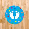 imageExcelMark 11Footprints Classroom Floor Decal Royal BlueCyan
