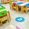 imageExcelMark 11Footprints Classroom Floor Decal Royal BlueCyan