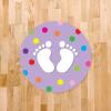 imageExcelMark 11Footprints Classroom Floor Decal Royal BlueLavender