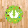 imageExcelMark 11Footprints Classroom Floor Decal Royal BlueLime
