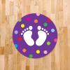 imageExcelMark 11Footprints Classroom Floor Decal Royal BluePurple