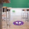 imageExcelMark 11Footprints Classroom Floor Decal Royal BluePurple