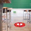 imageExcelMark 11Footprints Classroom Floor Decal Royal BlueRed