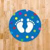 imageExcelMark 11Footprints Classroom Floor Decal Royal BlueRoyal Blue