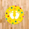 imageExcelMark 11Footprints Classroom Floor Decal Royal BlueYellow