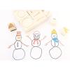 imageExcelMark Create Your Own Snowman  Engraved Wood Rubber Stamp Set  15 Pieces