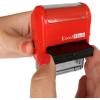 imageExcelMark EMAILED  SelfInking TwoColor Rubber Office Stamp  Red and Blue Ink