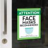 imageExcelMark Face Masks Recommended Decal Thank You For Keeping Us Safe 75 x 10