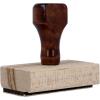imageExcelMark to and from  Traditional Wooden Rubber Gift Stamp  Large