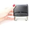 imagePaid Self Inking Rubber Stamp  Red Ink Stamp Plus 5cc Refill Ink