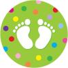 imageExcelMark 11Footprints Classroom Floor Decal Royal BlueLime