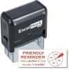imageExcelMark Friendly Reminder Portion OVERDUE  Self Inking Bill Collection Stamp in Red Ink