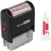 imageExcelMark Paid Self Inking Rubber Stamp  Red Ink with 5cc Refill Ink