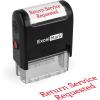 imageExcelMark Return Service Requested Self Inking Rubber Stamp  Red Ink A1539