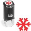 imageExcelMark SelfInking Christmas Rubber Stamp  Snowflake 1  Red InkSnowflake 2