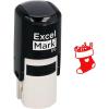 imageExcelMark SelfInking Christmas Rubber Stamp  Stocking  Red Ink
