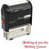 imageExcelMark SelfInking Rubber Stamp  Thinking of You This Holiday Season
