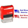 imageExcelMark SelfInking Rubber Teacher Grading Stamp  God Bless America