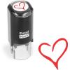 imageExcelMark Valentines Day Rubber Stamp  Heart Stamp  Red Ink