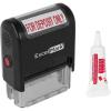 imageExcelMark for Deposit ONLY Self Inking Rubber Stamp  Red Ink with 5cc Refill Ink