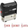 imageSecret Santa Rubber Stamp A1539  Red Ink
