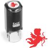 imageValentines Day Rubber Stamp  Cupid Stamp  Red Ink