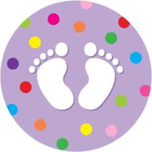 imageExcelMark 11Footprints Classroom Floor Decal Royal BlueLavender