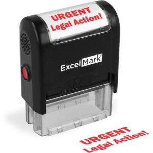 imageExcelMark Account Seriously OVERDUE  Self Inking Bill Collection Stamp in Red InkUrgent