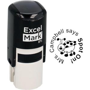 imageExcelMark SPOT ON  Custom Round SelfInking Teacher Stamp