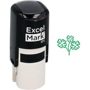 imageExcelMark St Patricks Day Rubber Stamp  Shamrock Stamp  Green Ink