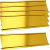 imageExcelMark 2x 8Aluminum Name Plate Holder for Desk  Office Business Door Sign Holder  BlackGold
