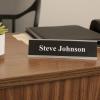 imageExcelMark 2x 8Aluminum Name Plate Holder for Desk  Office Business Door Sign Holder  BlackSilver