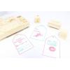 imageExcelMark Valentines Day  Engraved Wood Rubber Stamp Gift Set  12 Pieces