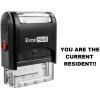 imageExcelMark You are The Current Resident SelfInking Rubber Stamp A1539 Black Ink