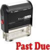 imagePast Due Self Inking Rubber Stamp  Red Ink Stamp Plus 5cc Refill Ink