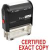 imageExcelMark Certified Exact Copy Self Inking Rubber Stamp  Red Ink