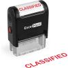 imageExcelMark Classified Self Inking Rubber Stamp  Red Ink A1539
