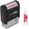 imageExcelMark Confidential Self Inking Rubber Stamp  Red Ink with 5cc Refill Ink