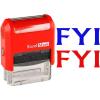 imageExcelMark FYI  SelfInking TwoColor Rubber Office Stamp  Red and Blue Ink
