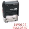 imageExcelMark Invoice Enclosed Self Inking Rubber Stamp  Red Ink A1539